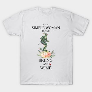 Skiing And Wine T-Shirt